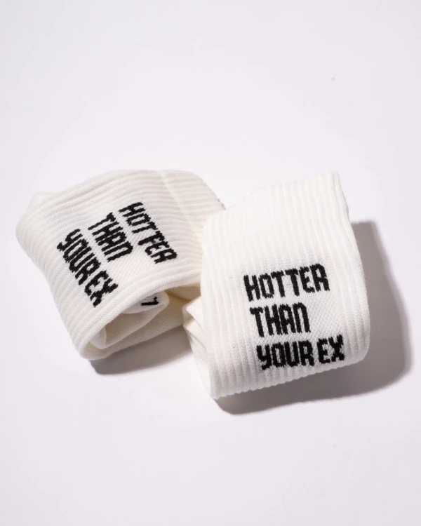 Hotter than your ex socks 2.jpg